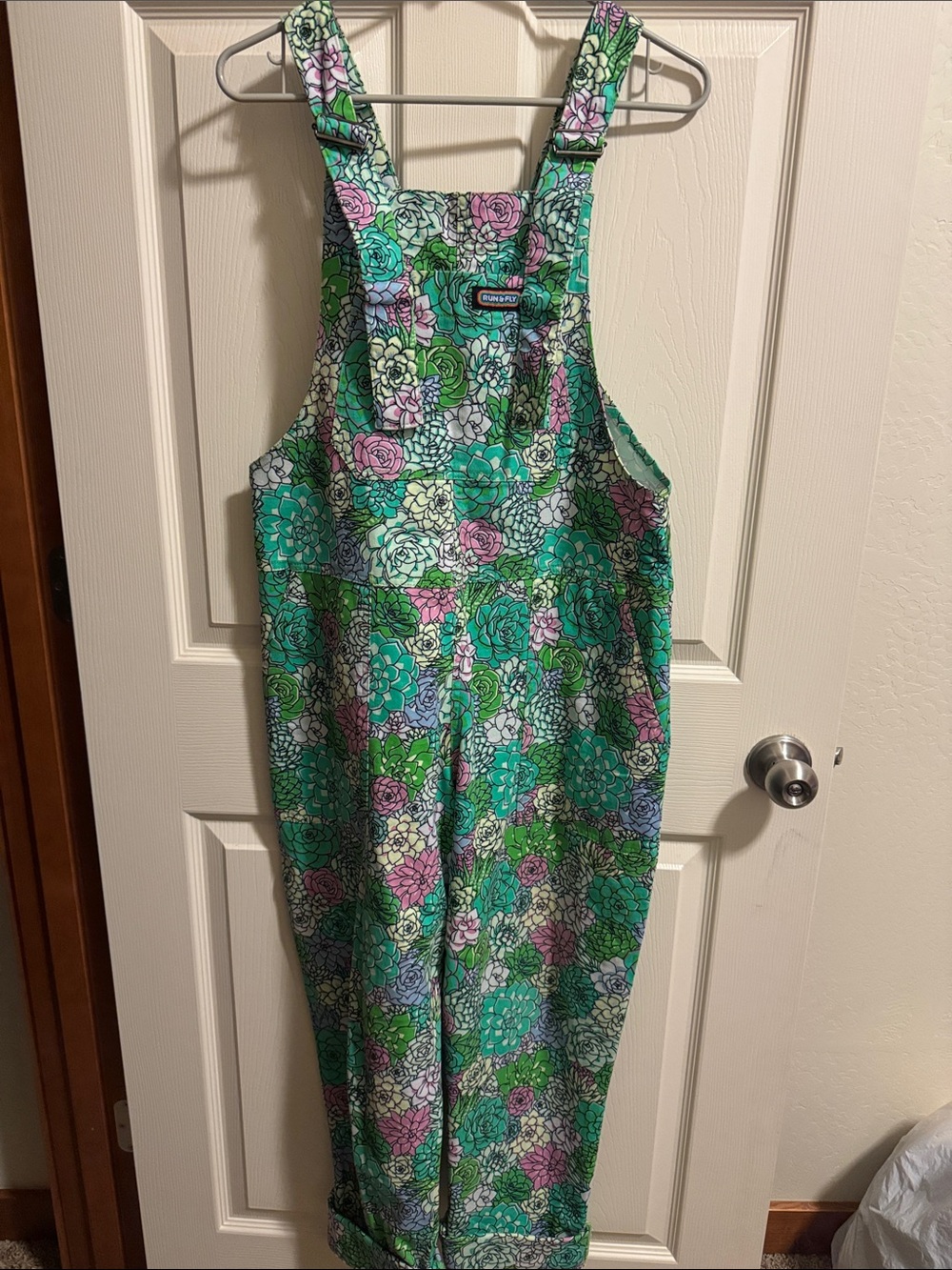 RUN AND FLY succulent overalls